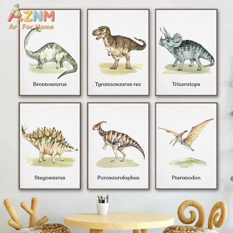 AZNM Suluboya Dinozor Tuval Du - Kids Education Name incelemesi ve fiyatı