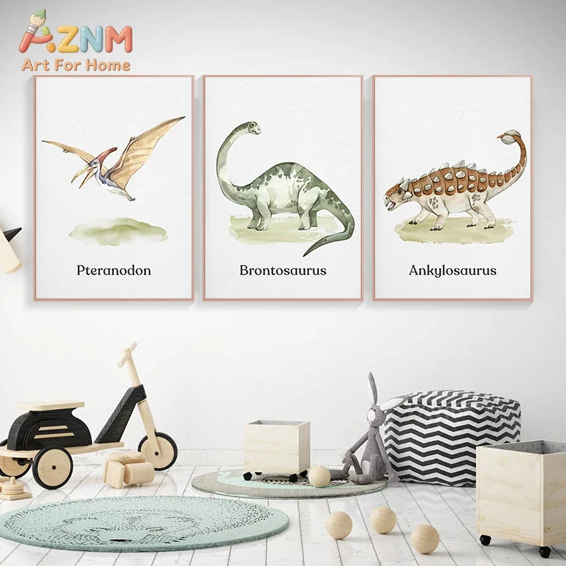AZNM Suluboya Dinozor Tuval Du - Kids Education Name incelemesi ve fiyatı